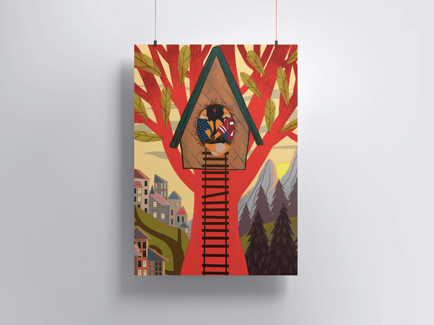 IN A WOODEN HOUSE